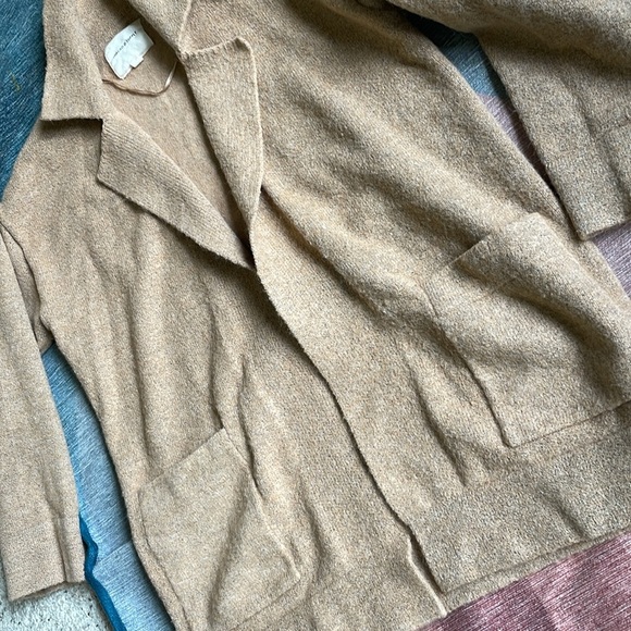 Thread & Supply Textured Camel Cardigan Coat - Picture 8 of 11